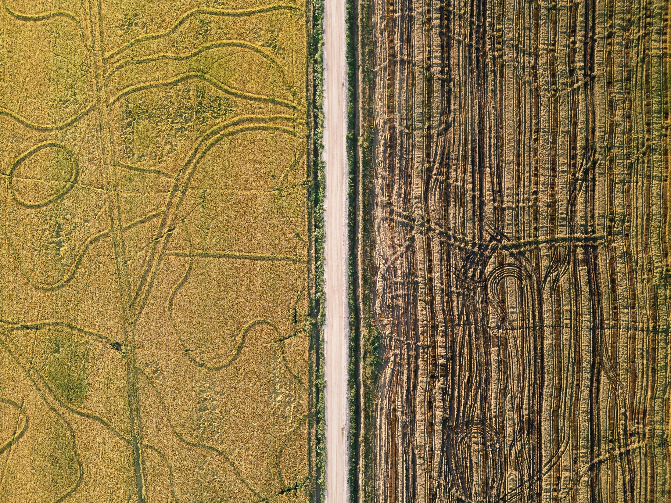 Vista aérea de propriedade rural